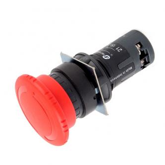 Safety button 22mm 1Z 1R IP54 by turning